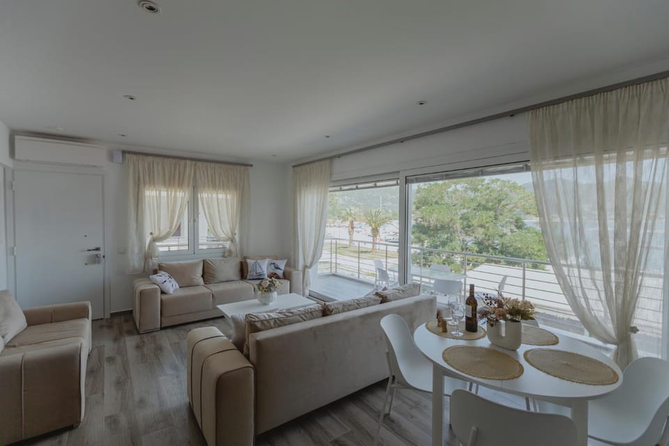 Living room, Seating area, Sea view