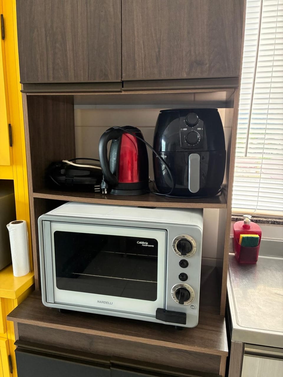 Kitchen or kitchenette, toaster