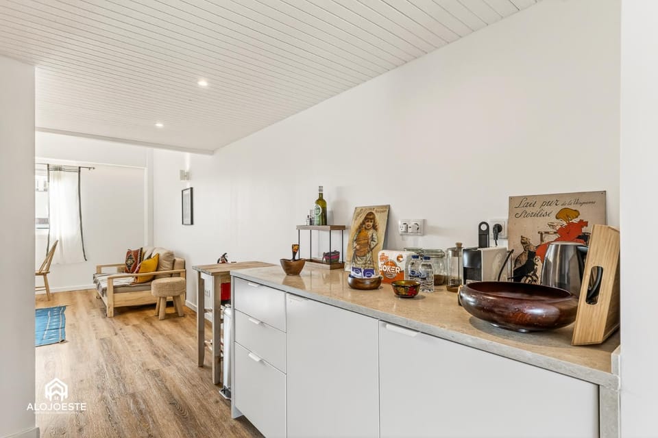 Living room, kitchen