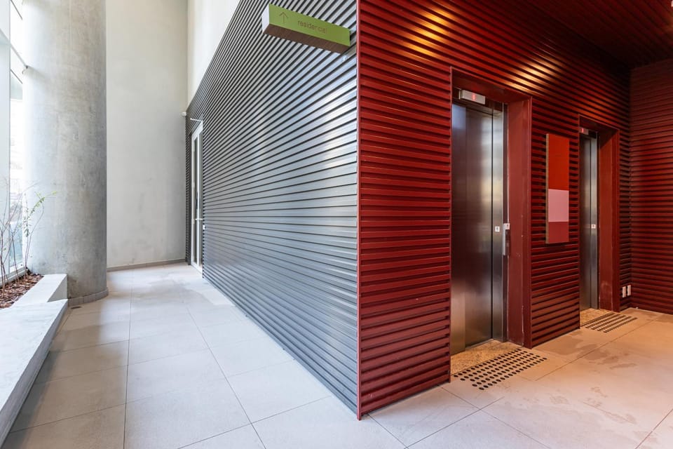 Property building, elevator