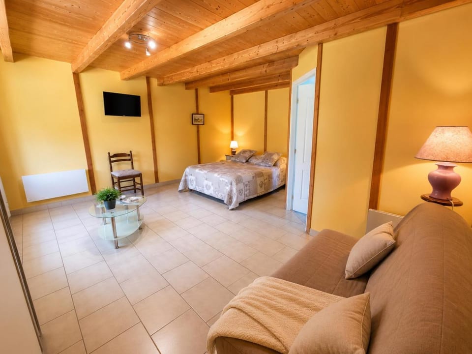 Bed, TV and multimedia, Living room, Photo of the whole room, Seating area, Bedroom, wardrobe