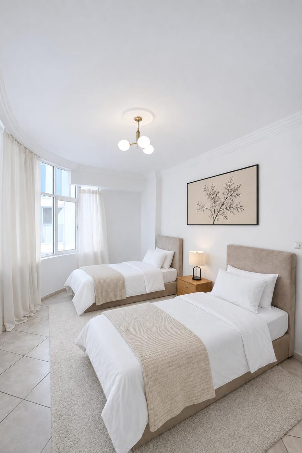 3BR - Center Tangier Appart - Parking Wifi AC - 4min Medina qdima Apartment in Tangier