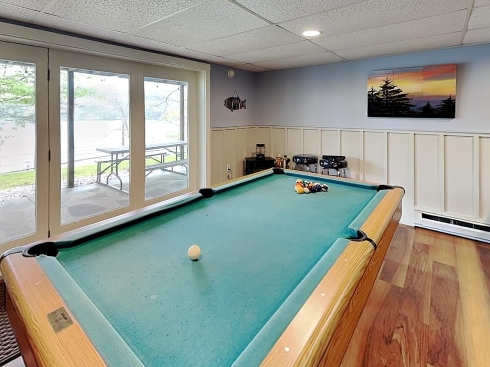 Patio, Billiard, Game Room, Seating area, Sunset