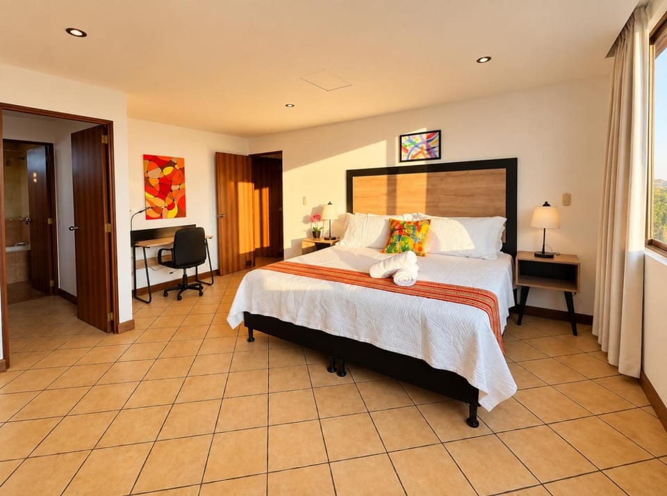 Dp3 Spacious, beautiful views, hot tub & rooftop Apartment in Guatemala City