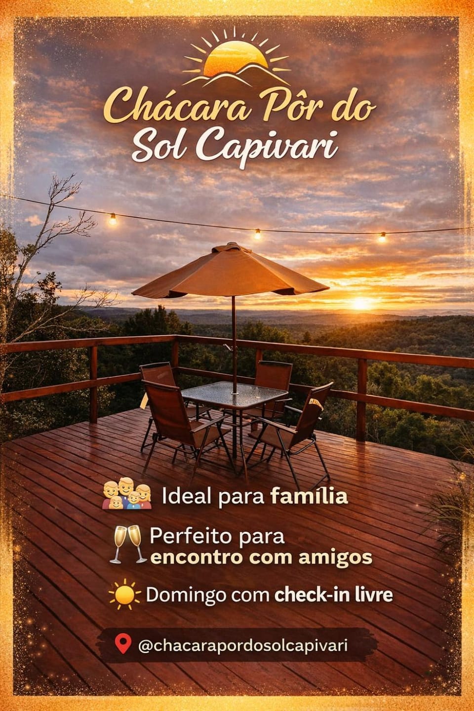 Chacara Pôr do Sol Capivari House in State of Paraná