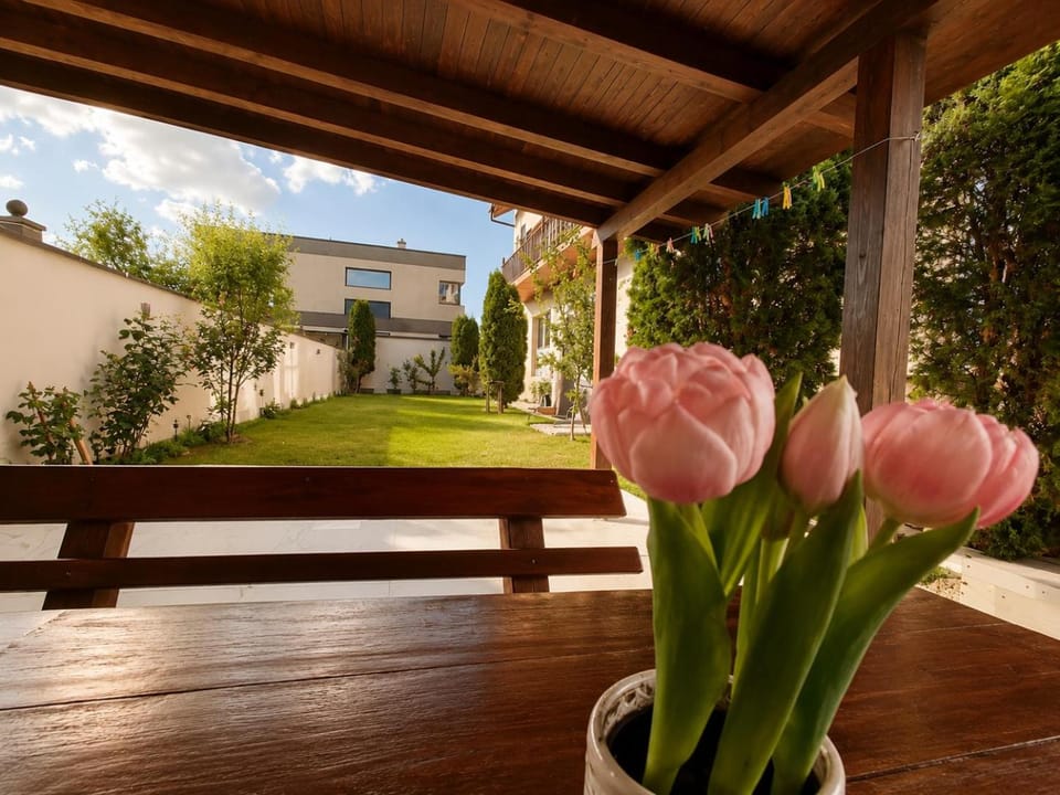 Property building, Patio, Spring, Day, Garden, Garden view