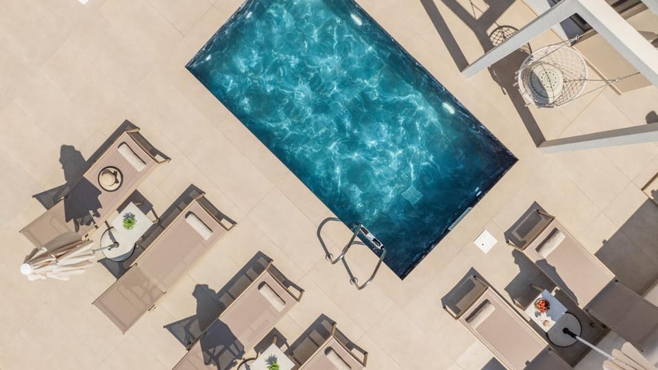 Patio, Day, Pool view, Swimming pool, sunbed