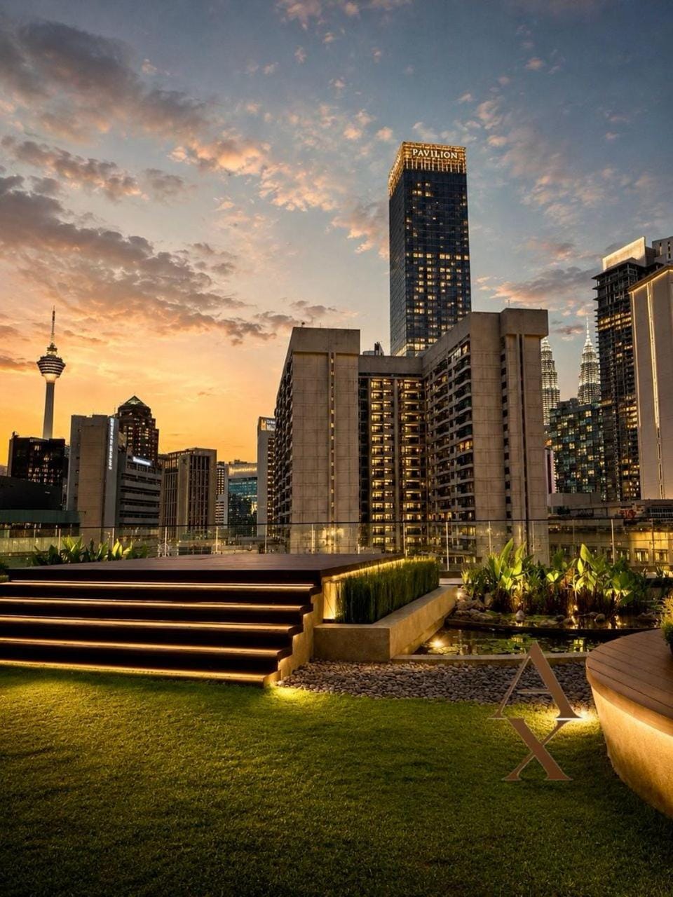 Garden, Balcony/Terrace, Landmark view