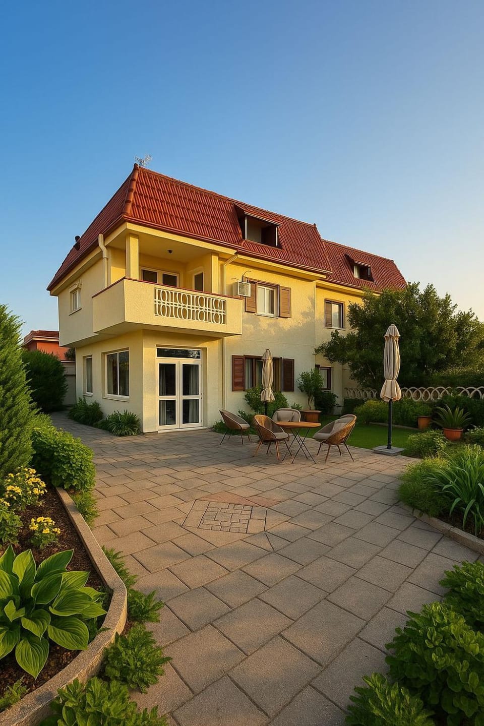 Property building, Garden, Garden view
