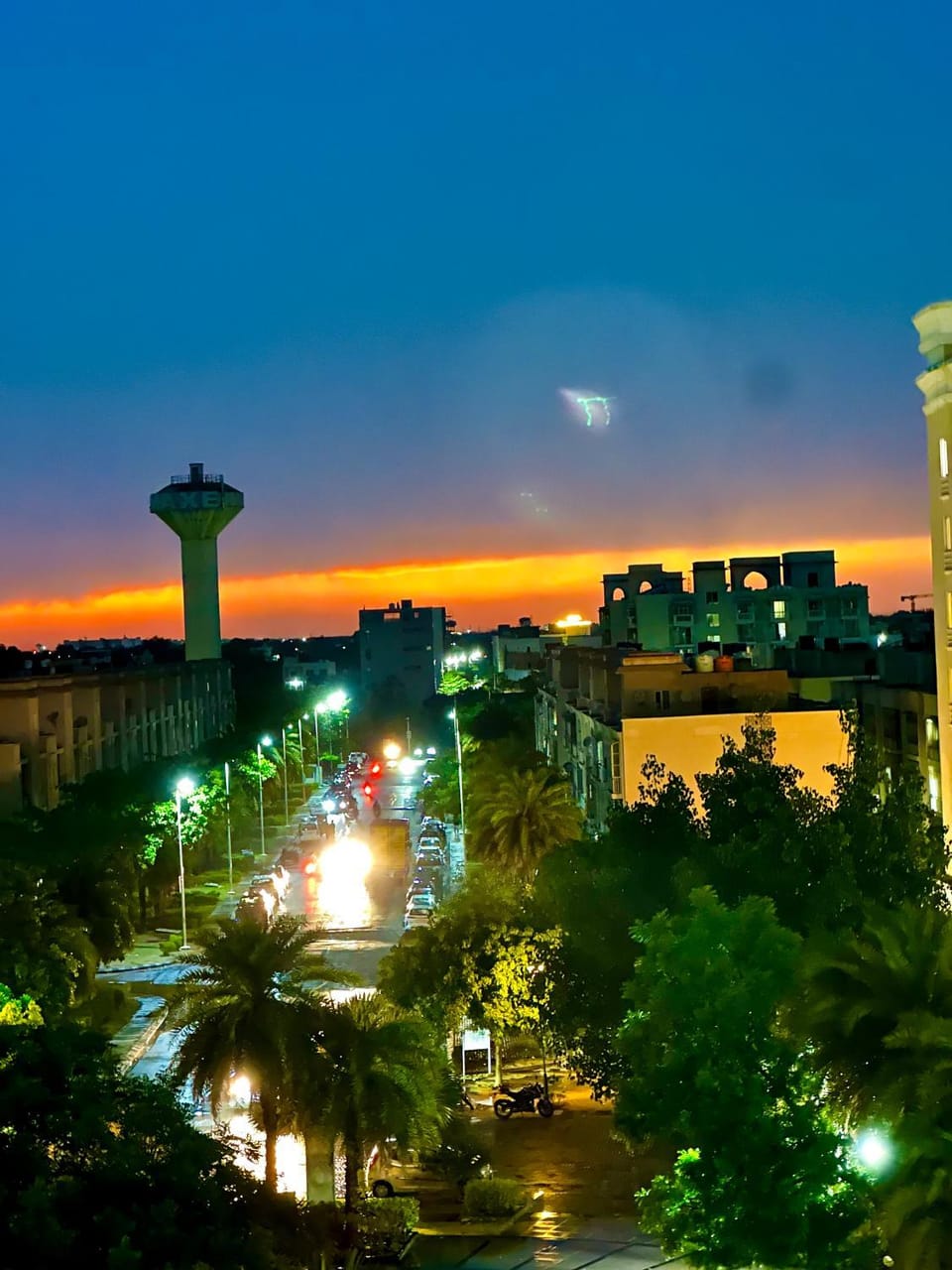 View (from property/room), City view, Sunset