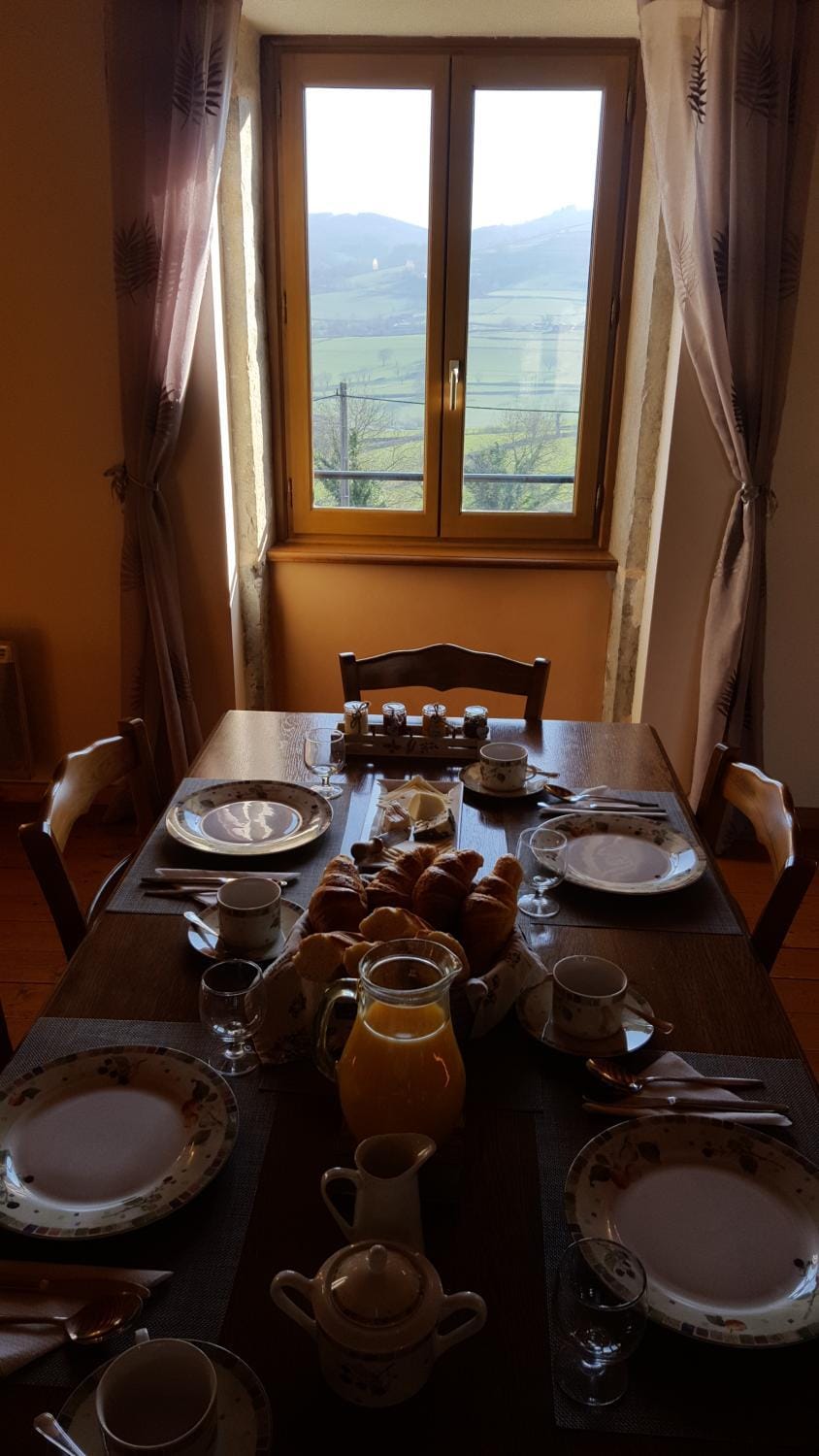 Mountain view, Continental breakfast