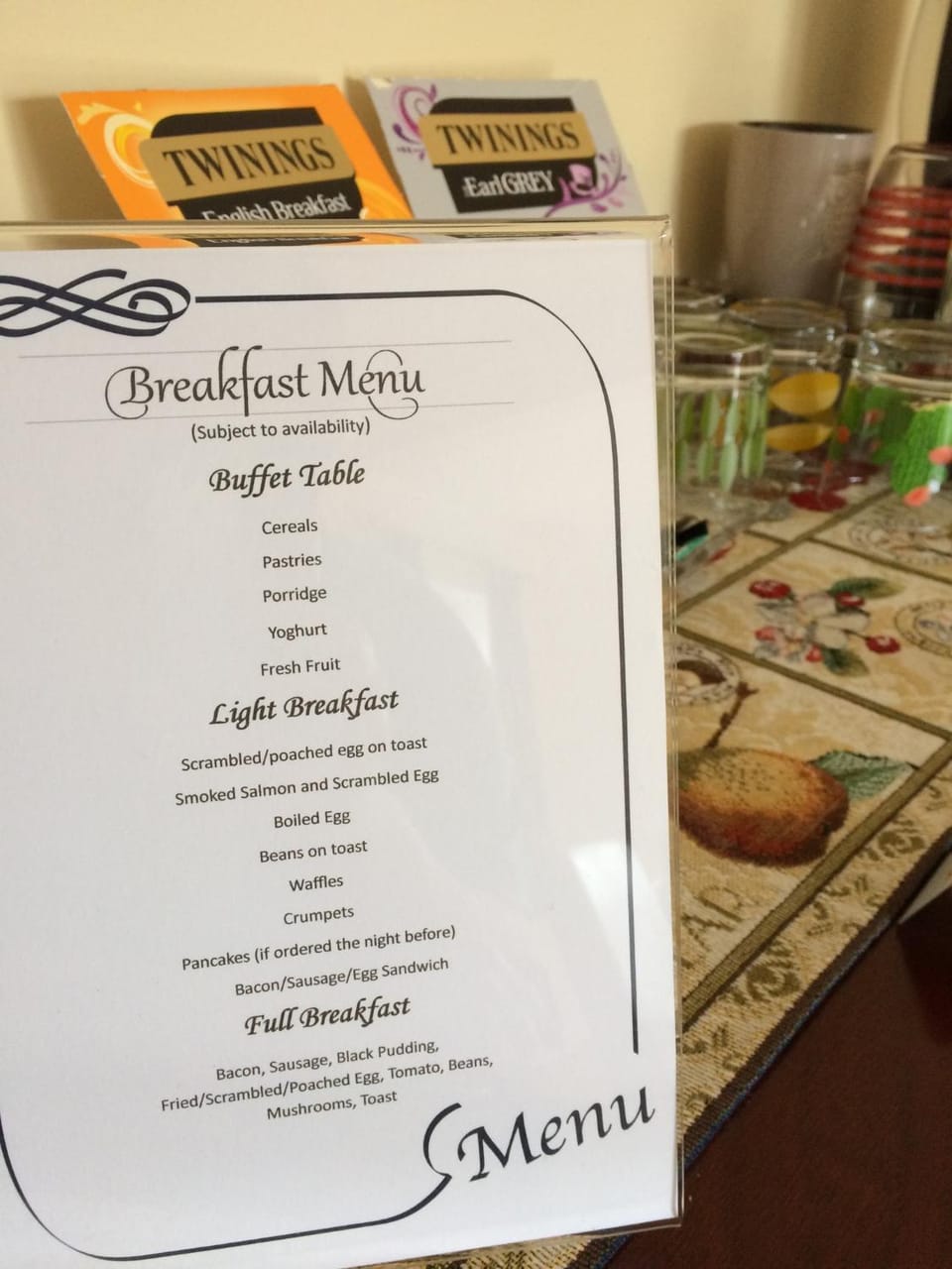 Food and drinks, Breakfast