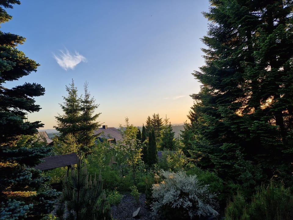 Mountain view, Sunset