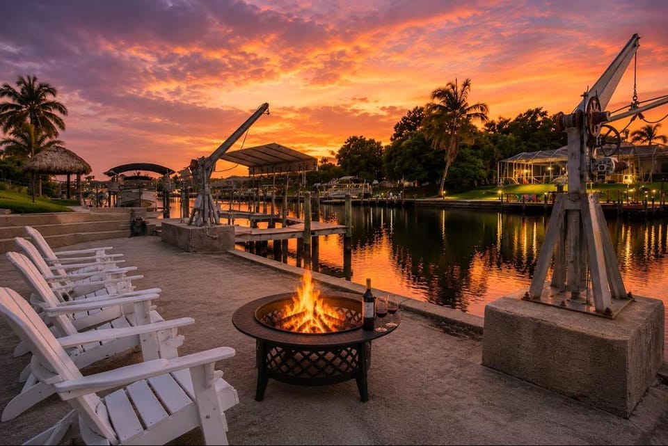 River view, Sunset