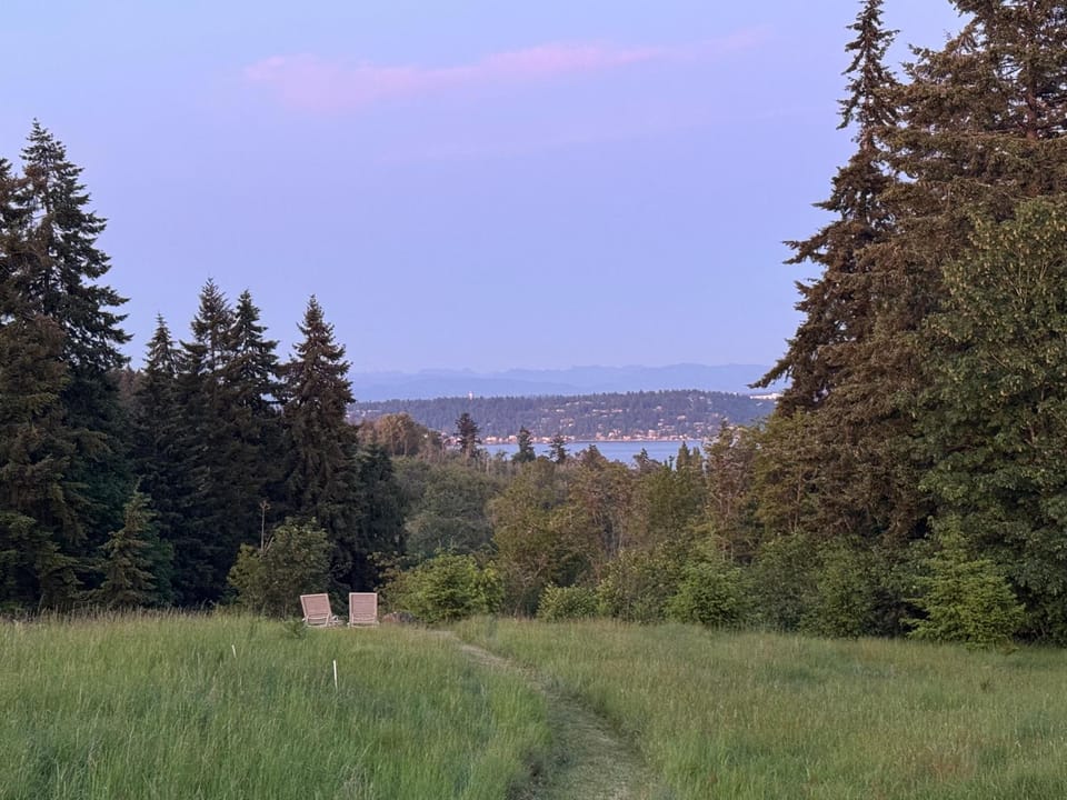 Glamping at Steen Strawberry Farm Luxury tent in Vashon