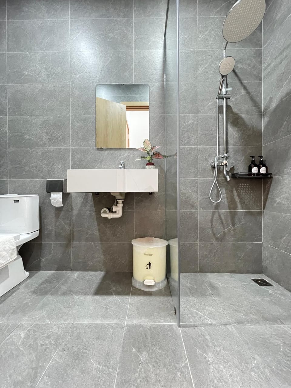 Shower, Toilet, towels