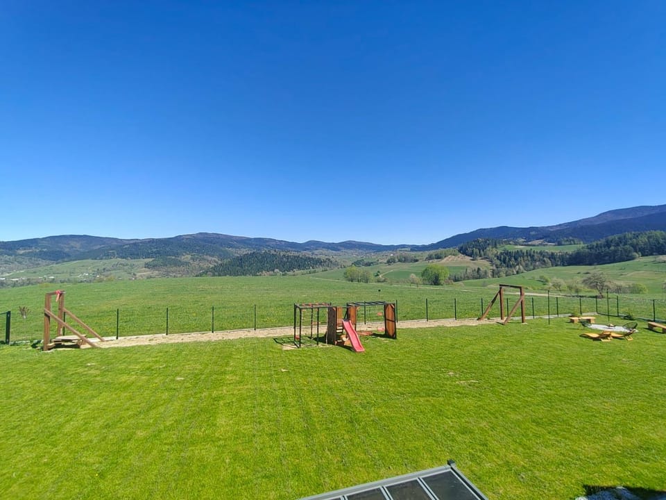 Spring, Day, Natural landscape, Children play ground, Garden, Mountain view