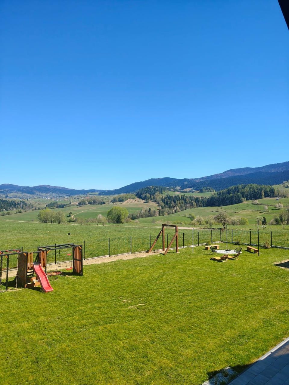 Day, Children play ground, Garden, Garden, Garden view, Mountain view