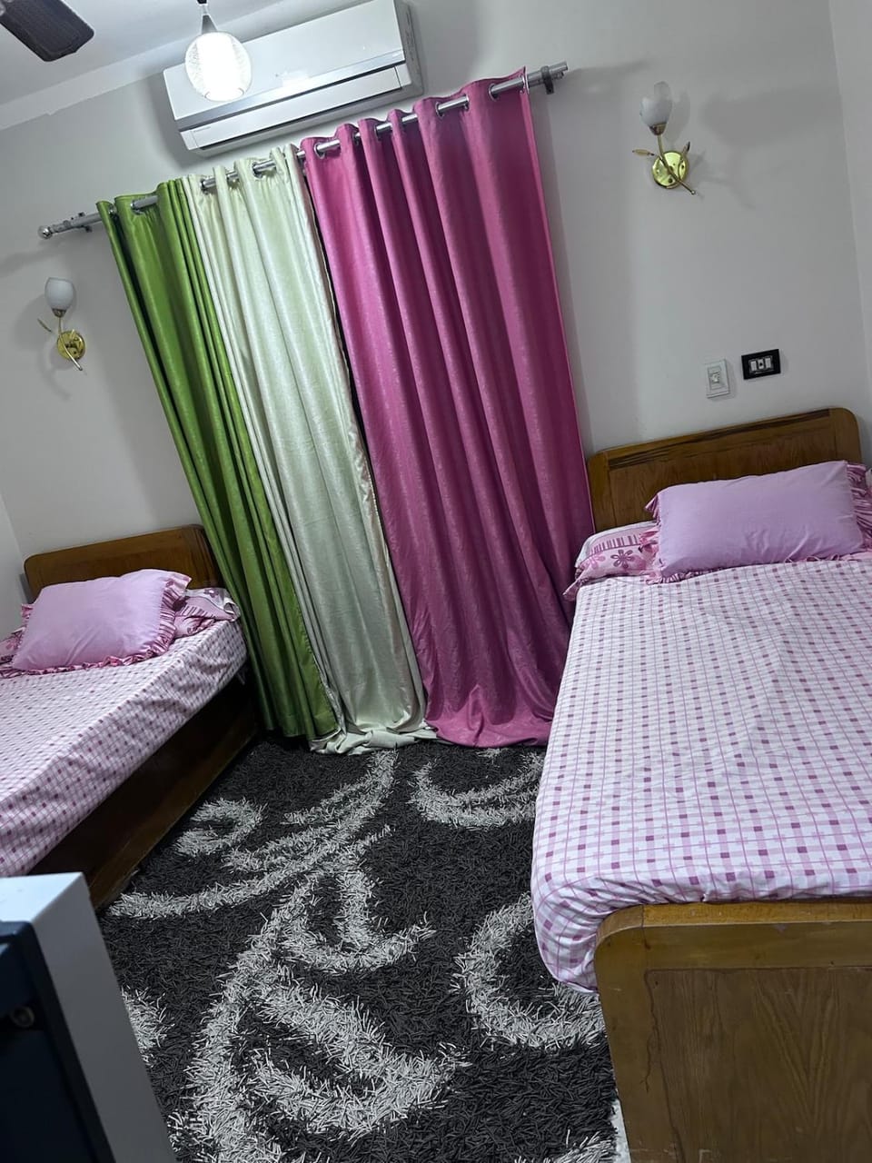 Two air-conditioned rooms with 4 beds, in Al-Ahyaa, 10 minutes away from El Gouna Apartment in Hurghada