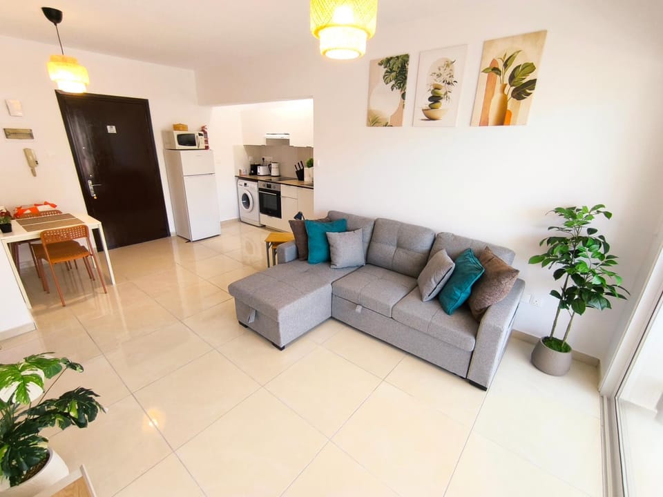Living room, kitchen