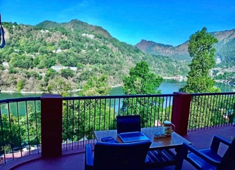 Patio, Day, Natural landscape, View (from property/room), Balcony/Terrace, Dining area, Lake view, Mountain view, River view