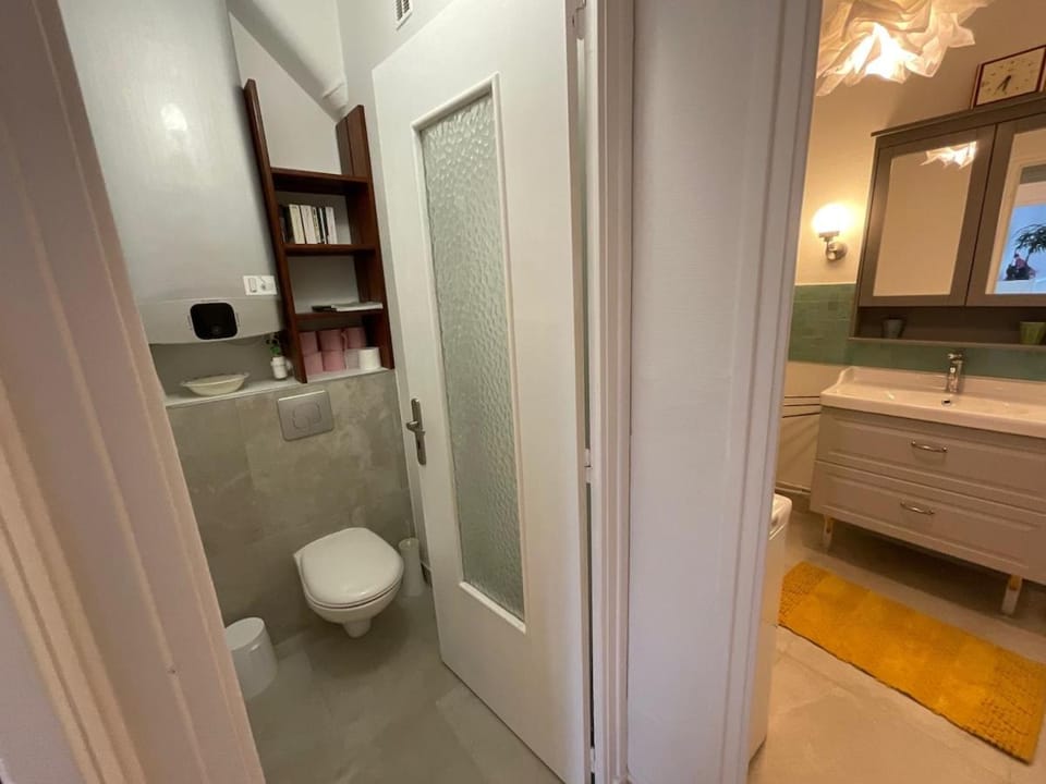 Toilet, Bathroom, towels