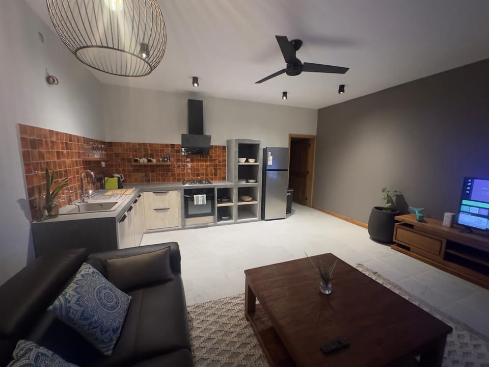 TV and multimedia, Kitchen or kitchenette, Living room, Seating area, Dining area