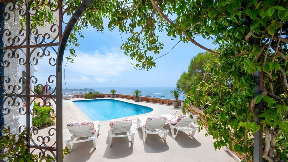 Property building, Living room, Swimming pool