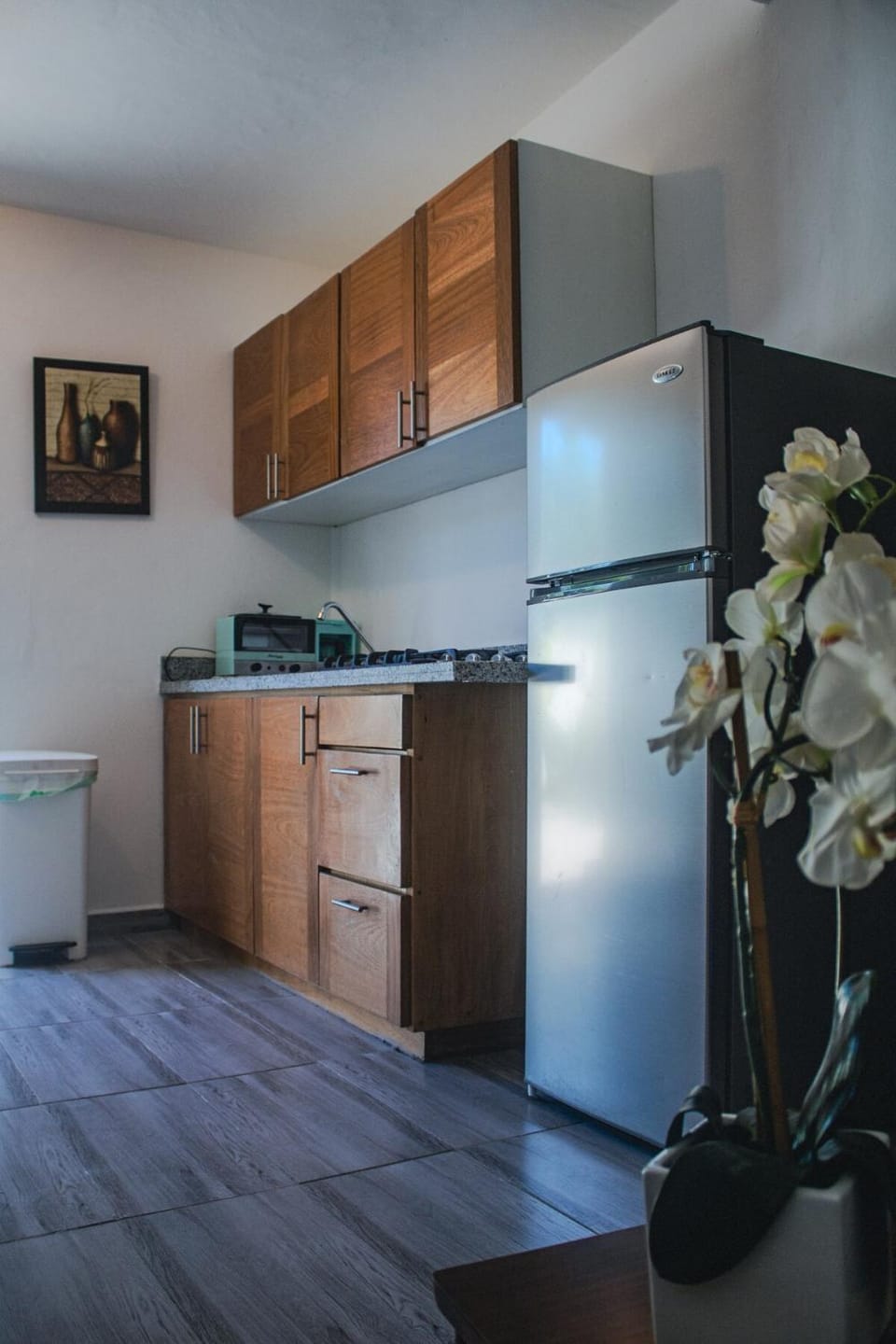 Kitchen or kitchenette, dishwasher