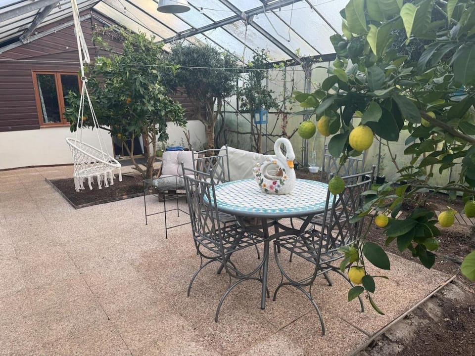 L'Oasis des Falaises, serre tropicale, piscine et grand jardin House in Normandy