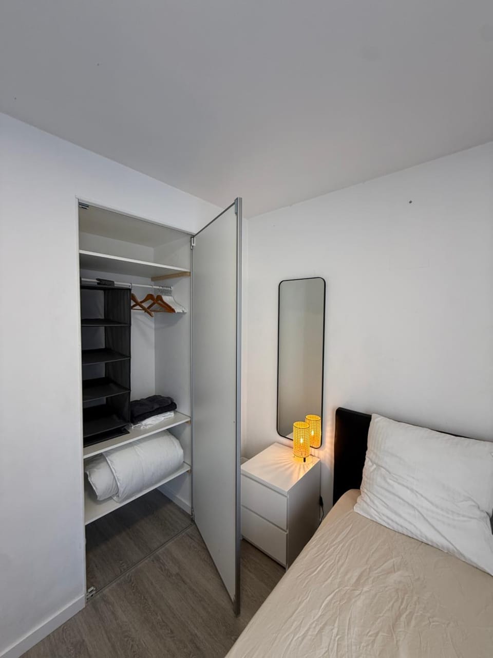Bed, Photo of the whole room, Bedroom, wardrobe