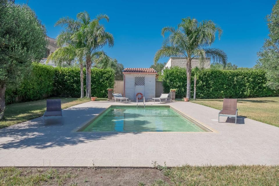 Spring, Day, Natural landscape, Garden, Garden view, Pool view, Swimming pool