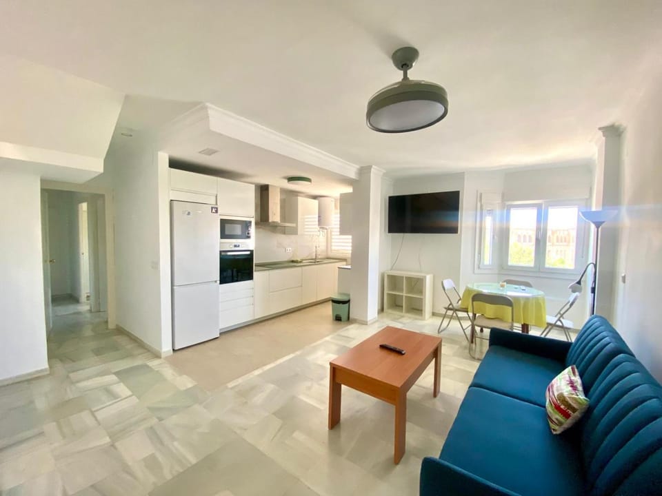 Living room, kitchen