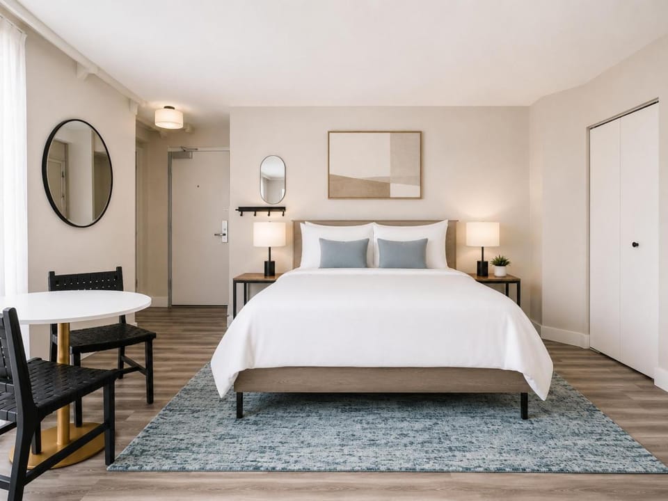 Bed, Photo of the whole room, Bedroom, wardrobe