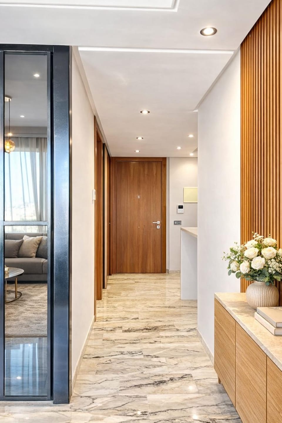 C008, Chic Cozy Studio Remote Work, Fast Wifi, Parking Apartment in Casablanca