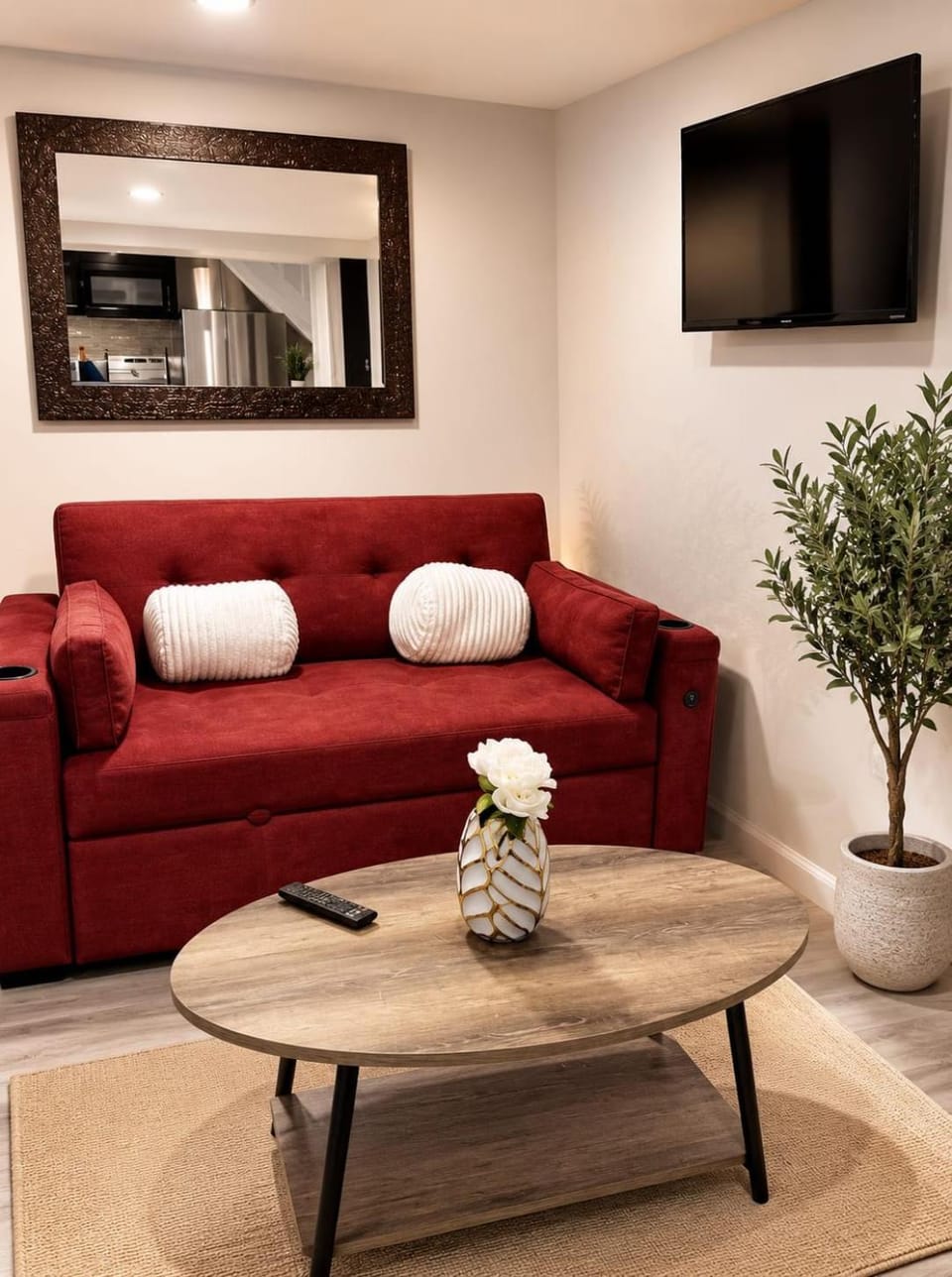 Living room, Guests