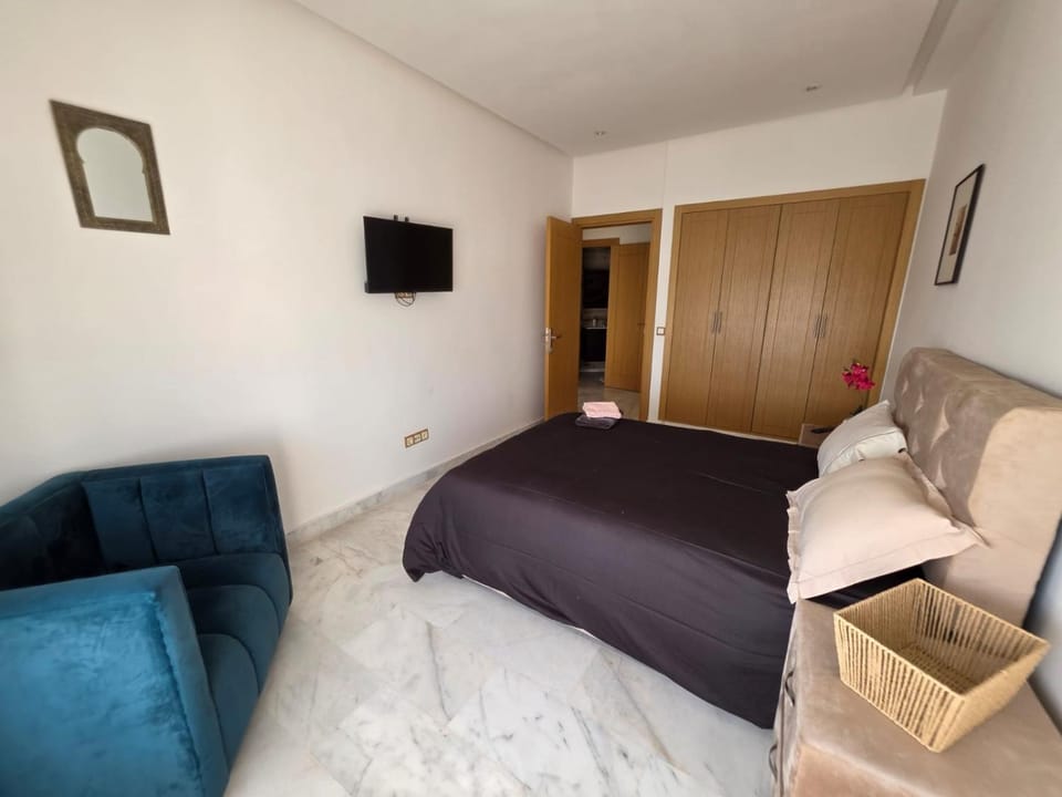 Bel Appartement lumineux - Harhoura - Vue sur mer avec 2 chambres Apartment in Rabat-Salé-Kénitra