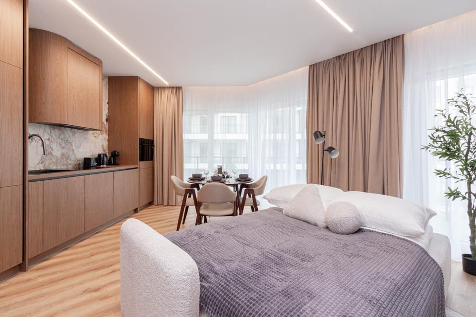 Coffee/tea facilities, Balcony/Terrace, Kitchen or kitchenette, Living room, Photo of the whole room, Seating area, Dining area, stove, toaster