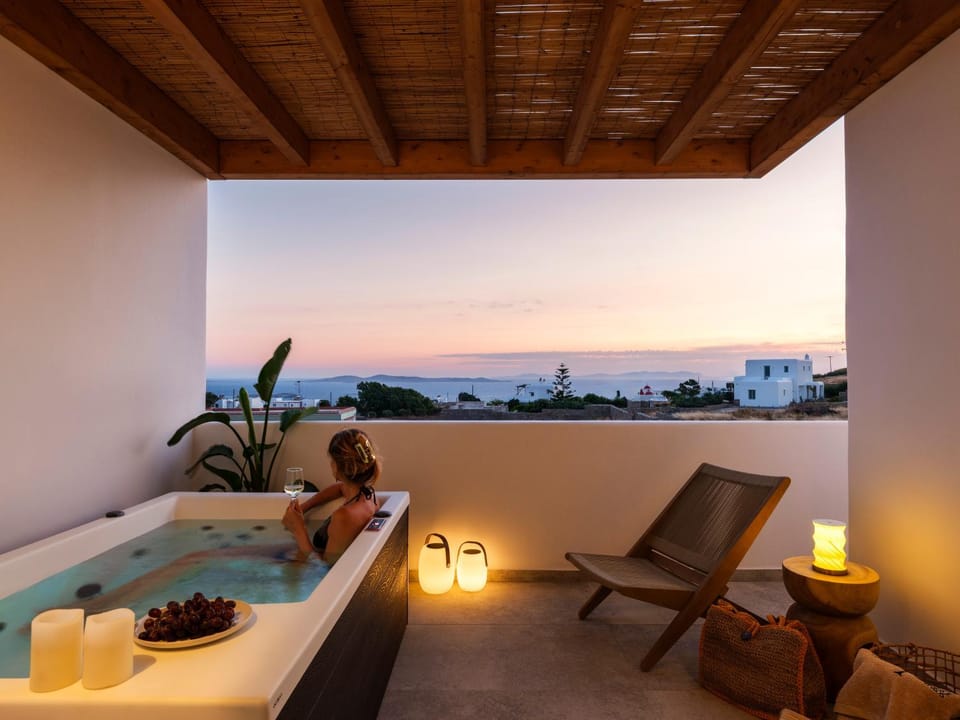 Hot Tub, View (from property/room), Sea view