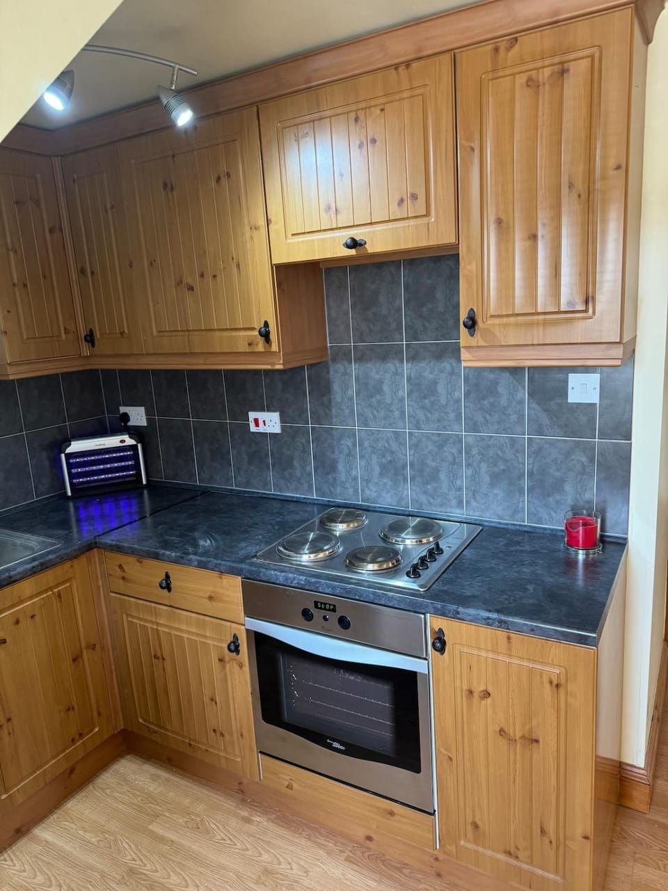 Kitchen or kitchenette, pet friendly, stove, washing machine