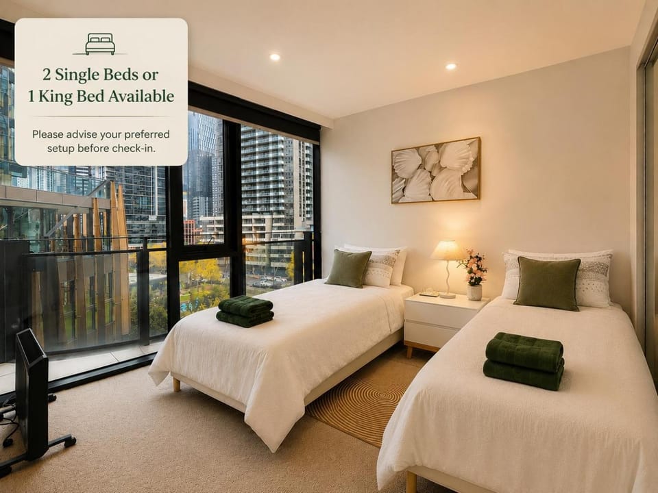 Monlando Luxury 2BR with Huge Balcony, Spa & Parking Apartment in Southbank