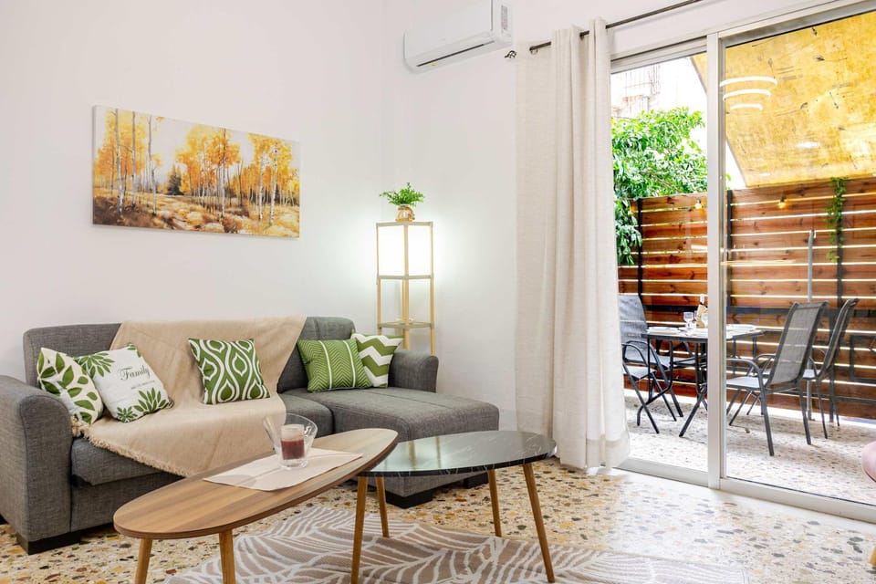 Patio, Living room, Seating area