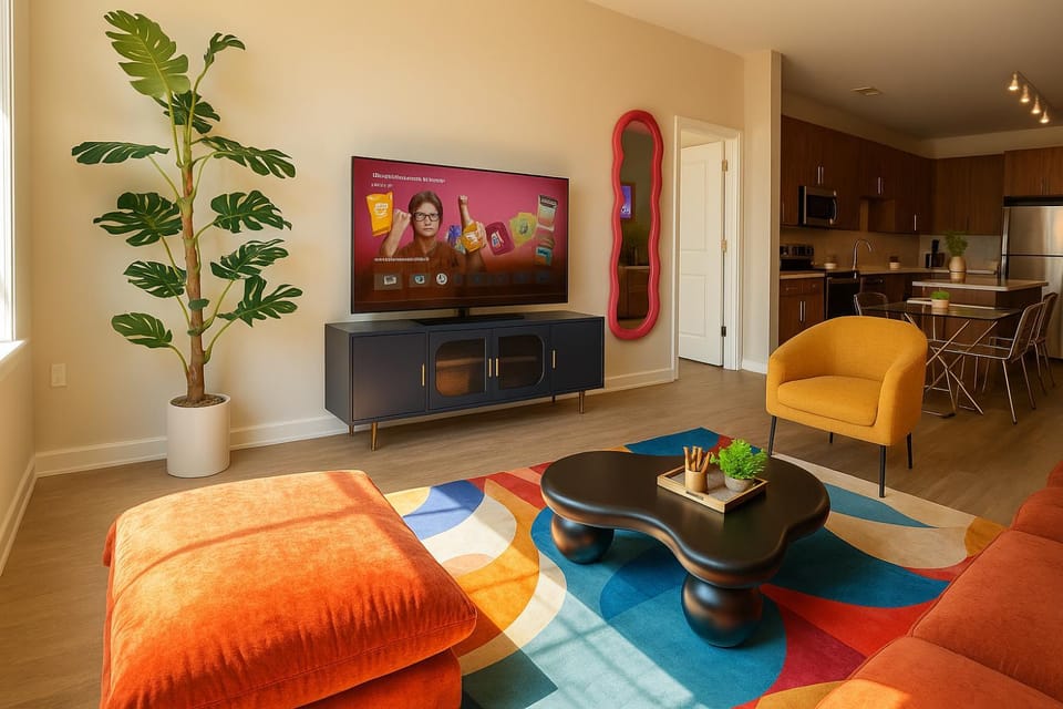 TV and multimedia, Kitchen or kitchenette, Living room, Dining area