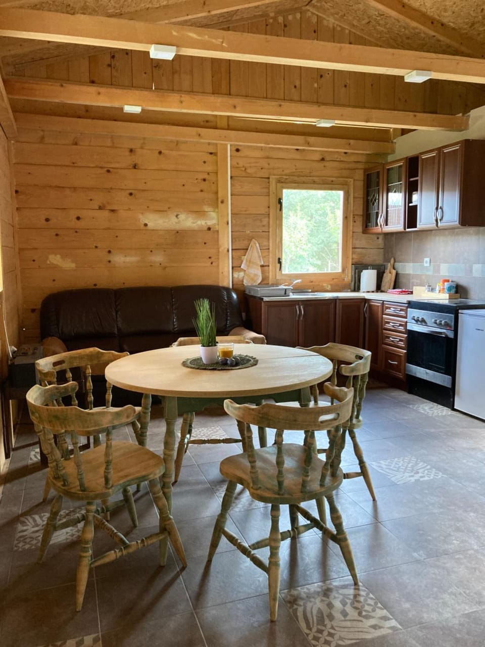 Living room, kitchen