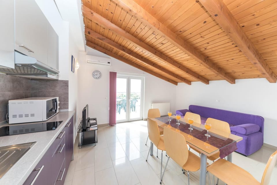 Living room, kitchen