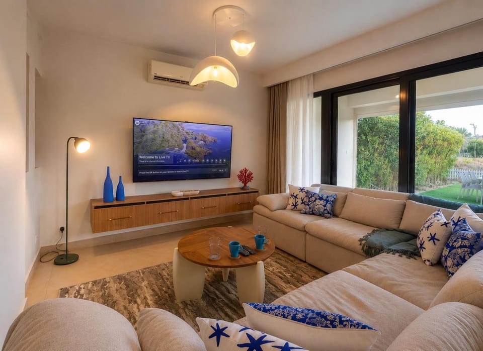 Luxury Golf View 4BR Townhouse with Maids Room in Marassi Blanca House in Egypt