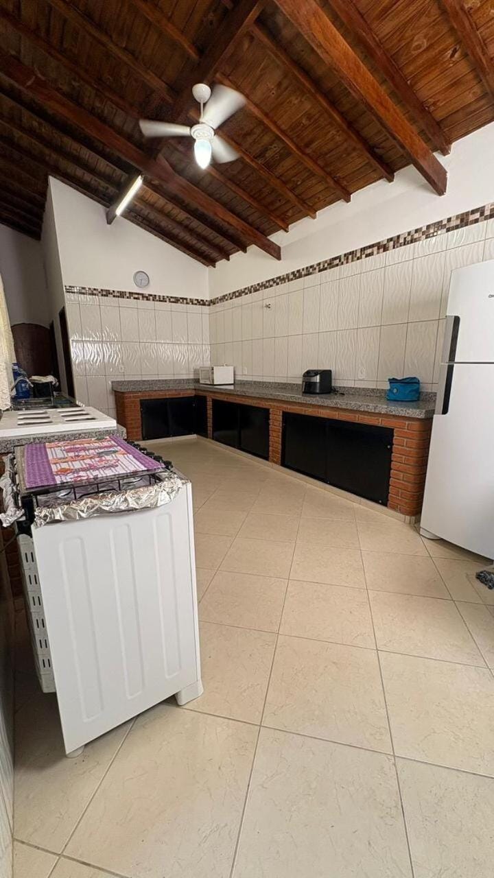 Communal kitchen, oven, stove