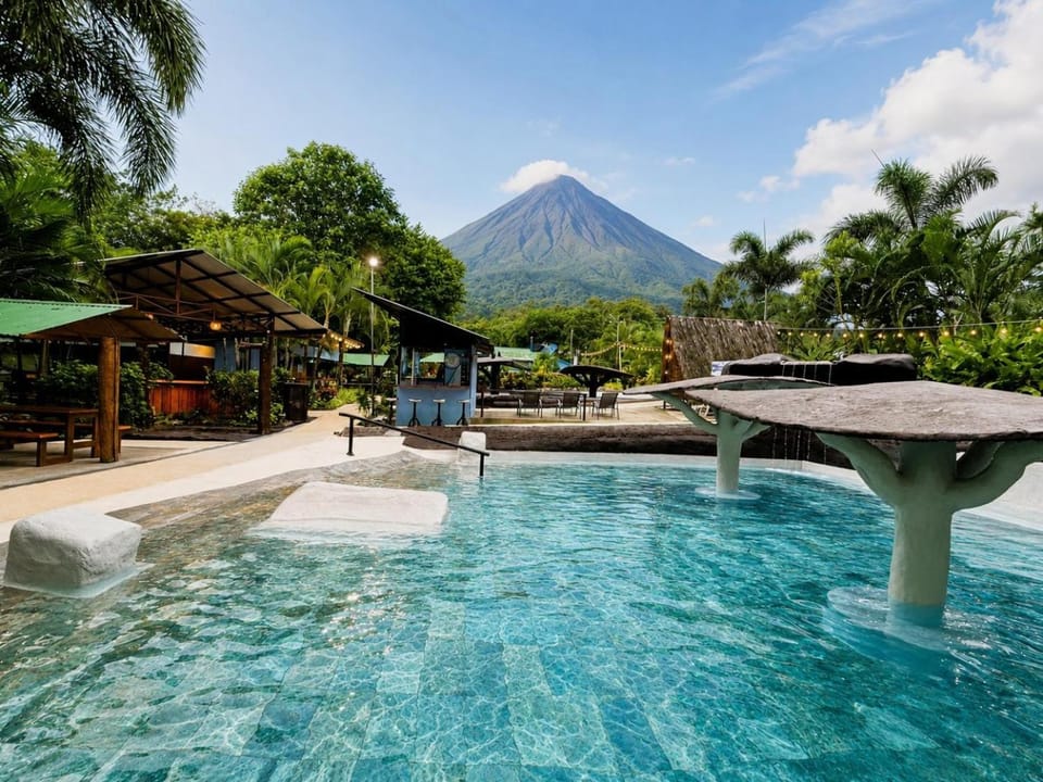 Natural landscape, Mountain view, Pool view, Swimming pool