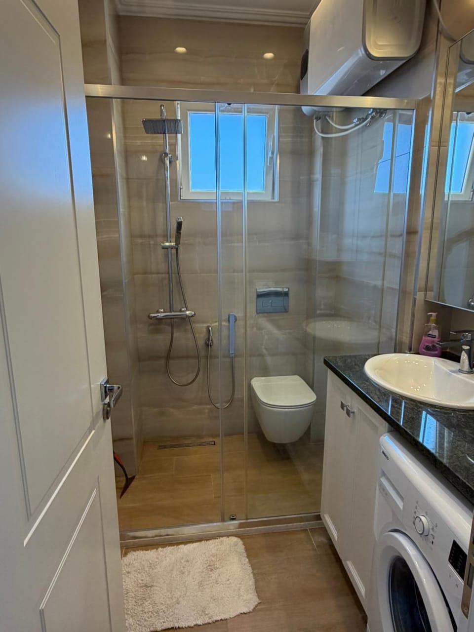 Shower, Bathroom, washing machine
