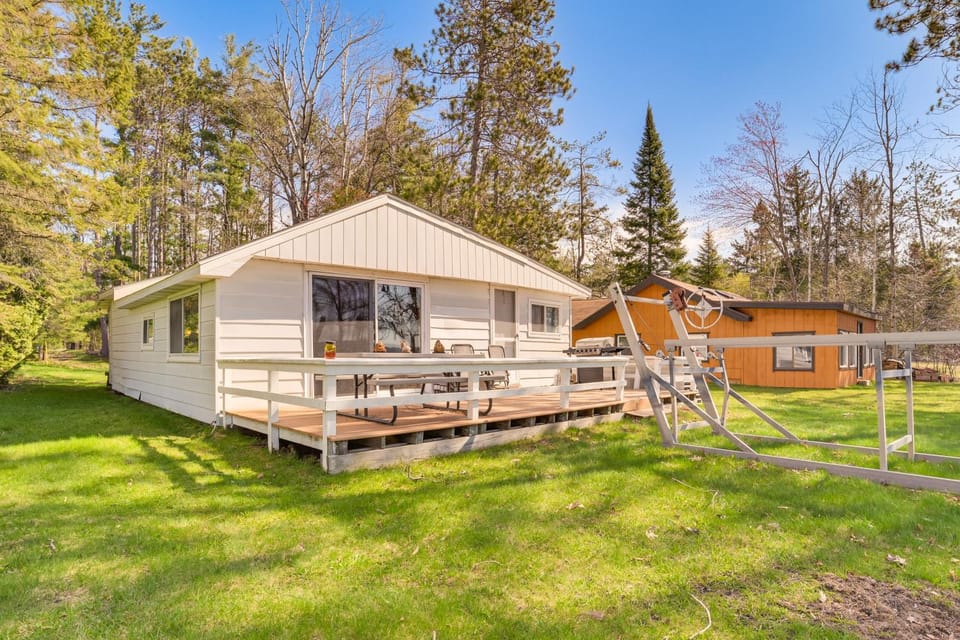Dock + Fire Pit: Lakefront Lewiston Escape! House in Albert